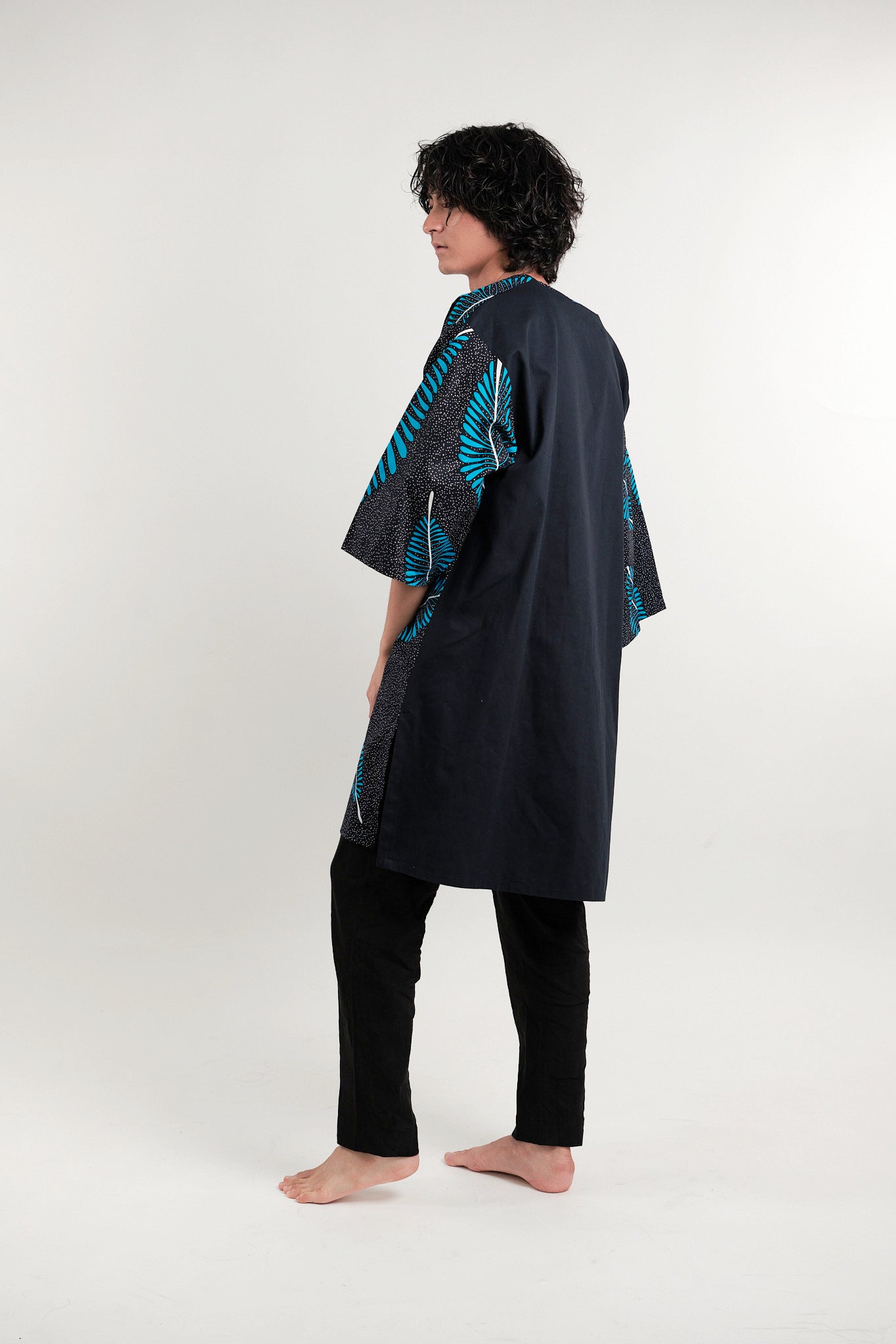 Navy Leaf Tunic