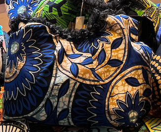 青い葉ハンドバッグ